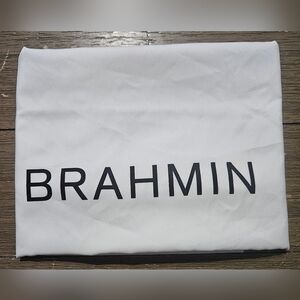 Brahmin White Storage Bag